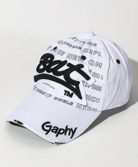 Unisex Casual 3D Embroidery Baseball Cap, Sun Protection Sports Driver Hat, 1 Piece