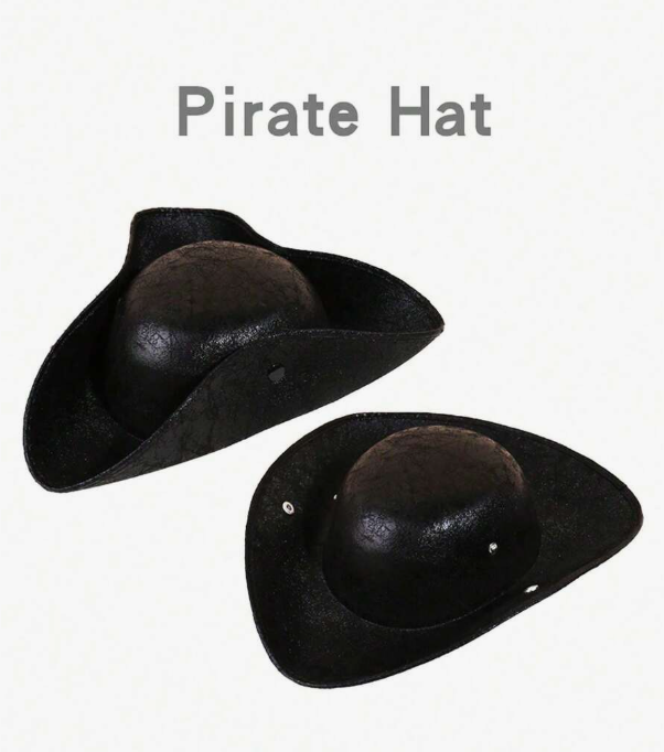 1 Piece Unisex Brown Leather Sailor/Pirate Hat, Fashionable Captain's Hat for Party, Performance, Costume, Masquerade