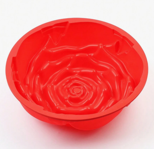 1 Piece 9.3 Inch Rose Silicone Birthday Cake Mold, Suitable for Anniversary Cake, Bread, Muffin, Brownie, Cheesecake, Pie, Pastries and More
