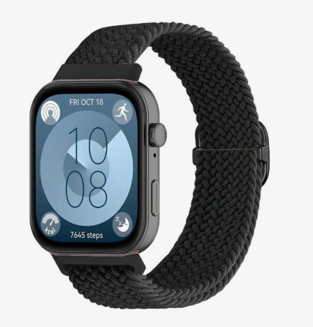 Compatible with Huawei Watch Fit 3/4/4 Pro, Braided Loop Strap, Adjustable Nylon Replacement Band, Stylish and Fitting Wristband Accessory