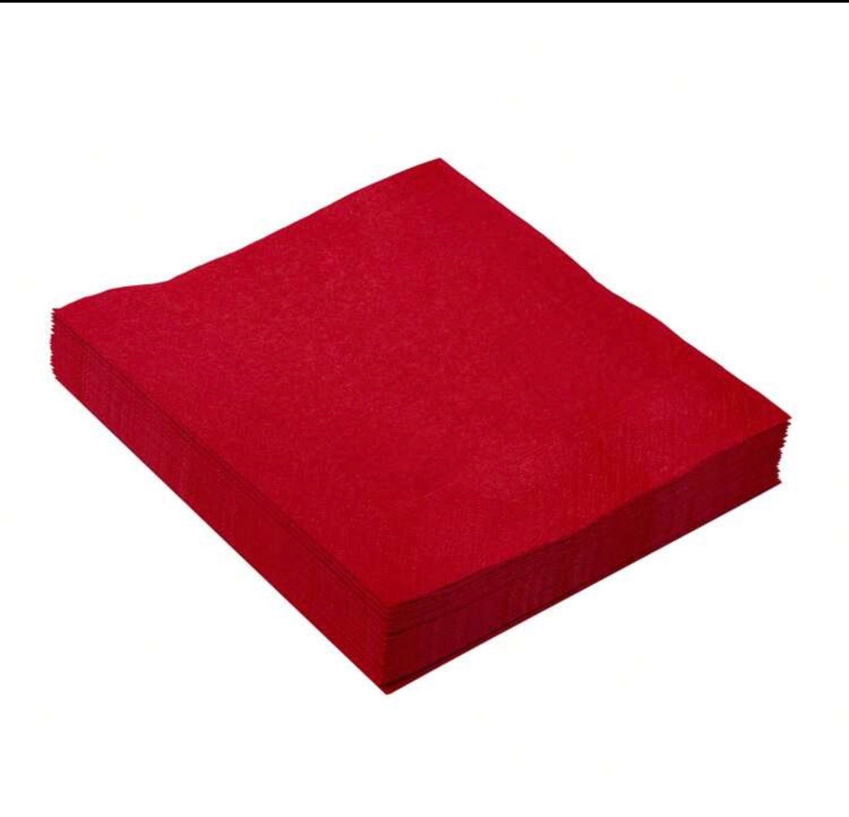 20 pcs 13 * 13 Inch Disposable Red Solid Color Printed Napkin, Suitable For Baking, Parties, Weddings, Hotels, Restaurants, And Entertaining Guests