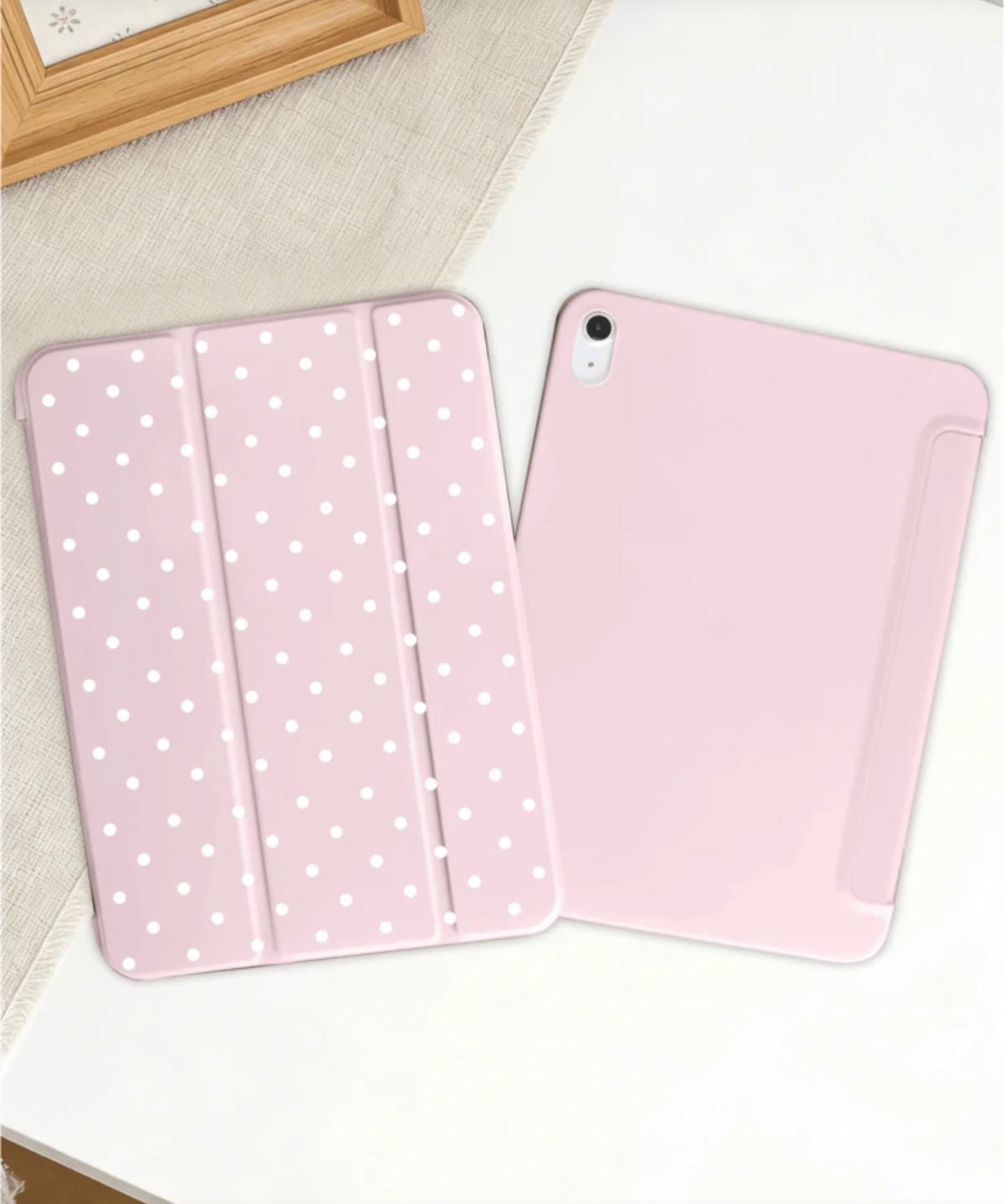 2025 Polka Dot & Minimalist Pattern Tablet Protective Case, Compatible With Ipad a9/a11 (8.7 inch)