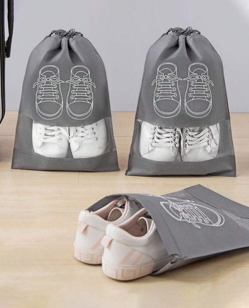 /5 pieces Non-woven fabric storage bags for shoes,