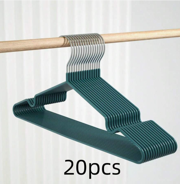 10/20/60 Pieces of Coated Non-Slip Adult Hooks, Luxury Home Closet Organizer for Hanging Clothes, Pants, Shoes, Jeans, Boots, Skirts, Spring, Minimalist, Summer Blouses