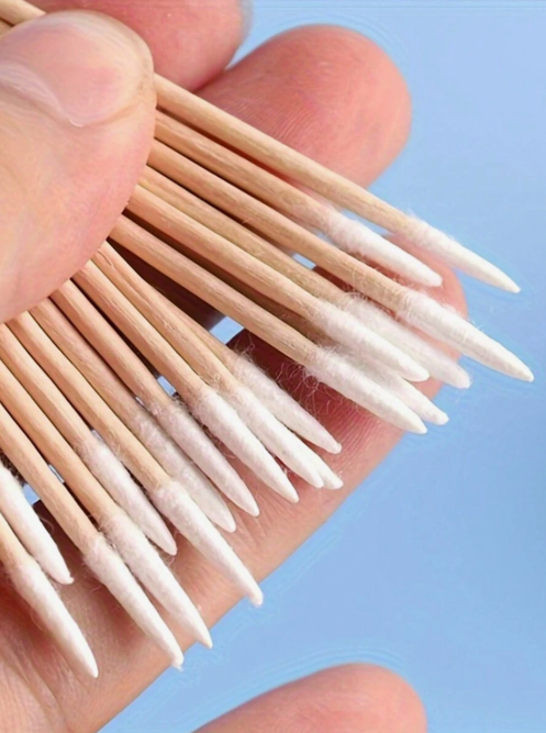 500 pcs Ultra-Fine Disposable Nail Cleaning Sticks with Sharp Points for Precision - Pack of Small Pointed Wooden Sticks, Toothpick Style, for Nail Care, Nail Supplies, Nail Tools, Nail Art Tools, Back to School, Nails, Nail Tools for Artificial Nails