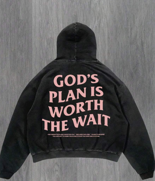 Men's Vintage Distressed Letter Graphic Hoodie with Pocket, Autumn Long Sleeve Top