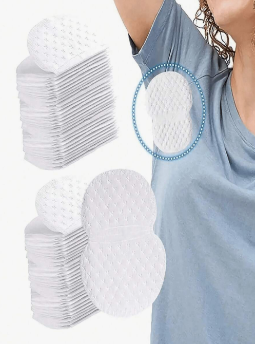 50-piece disposable underarm pads, highly breathable, invisible sweat absorption, lightweight