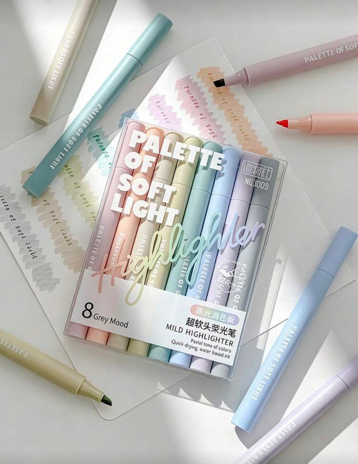 8 Ultra-Soft Tip "Soft Glow" Highlighter, Perfect For Students And Office Workers, Ideal For Doodling, Journaling, Marking And Writing. Can Be Used As School Supplies, Holiday Gifts, Student Stationery, Back To School Gifts, Art Supplies And More.,