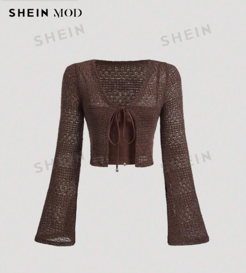 SHEIN MOD Women's Simple Solid Long Sleeve Blouse