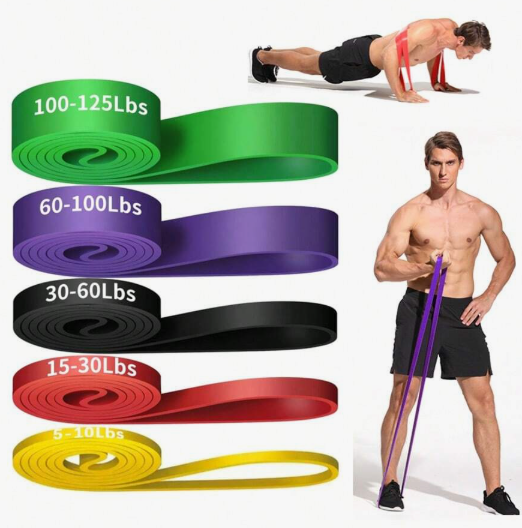 5-230 lb Resistance Bands, Pull-Up Assist Bands, Elastic Fitness Bands, Rubber Rings, Squat Assist Bands, Full Body Stretch Bands, Waist and Leg Muscle Shaping and Toning, Suitable for Men and Women, 82 Inch Length