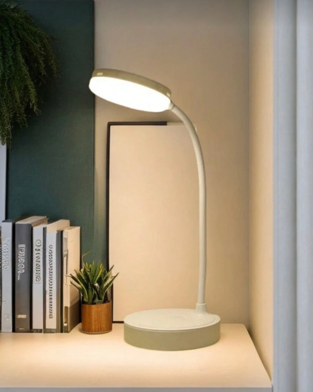 USB LED Desk Lamp With Eye-Care Dimming, Gooseneck Design, Dual-Color Temperature, Ideal For Reading – Bedroom Ready