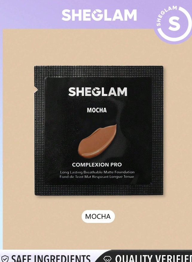 SHEGLAM Complexion Pro Long Lasting Breathable Matte Foundation Sample-Mocha Matte