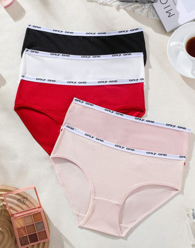 shein Underwear&Sleepwear Basics 5pcsSet Women's Seamless Triangle Panties
