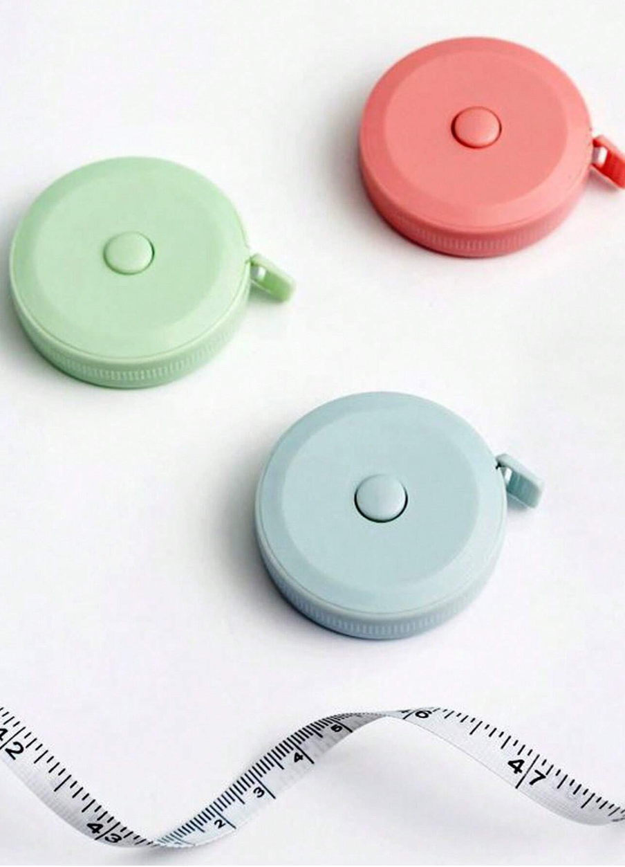 1pc Nordic Style Portable Tape Measure, Mini Leather Soft Tape Ruler For Measuring Clothes Size