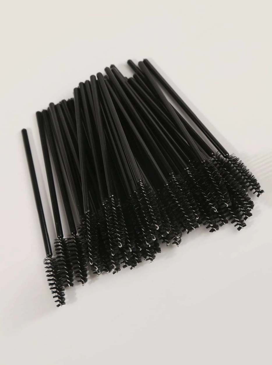 One-Time Eyebrow Brush 50 Filled Colored Solidity Noodle Makeup Brushes