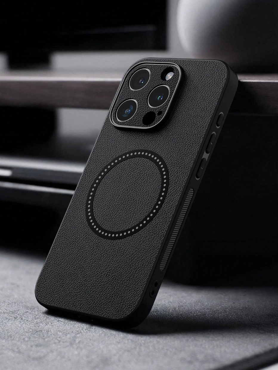 1 Piece Of BlackGreyNavy BluePinkBrown Anti-Drop Wireless Charging Magnetic