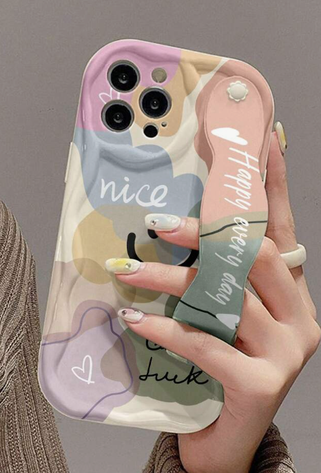 Phone Case With Strap 1pc Fashionable Wristband Phone Case With Thickened