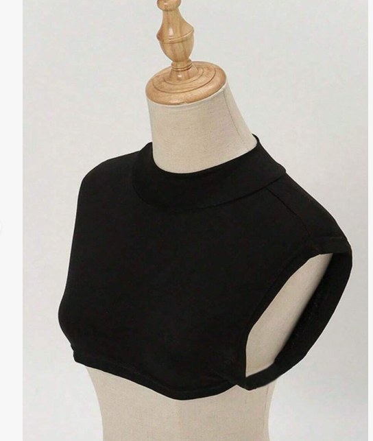 1pc Women Snood Solid Color Chiffon Detachable Collar Skin-Friendly Neck