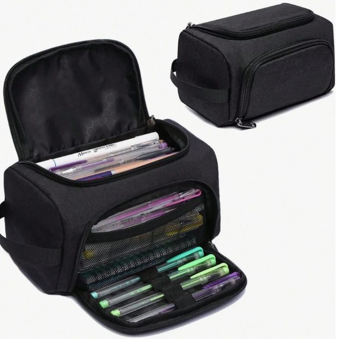 Large Pencil Bag, Stationery Case, Pencil Box, High Capacity Pencil Case