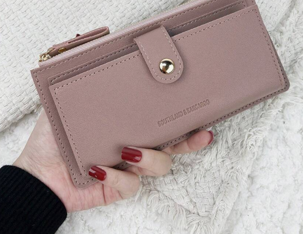 SOUTHLAND&KANGAROO Vintage Fold Over Long Wallet Women