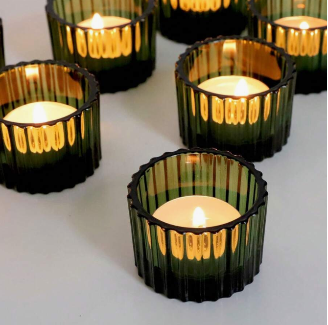 Tealight Candle Holder, 41224pcs Glass Small Votive Candle Holders For Weddings