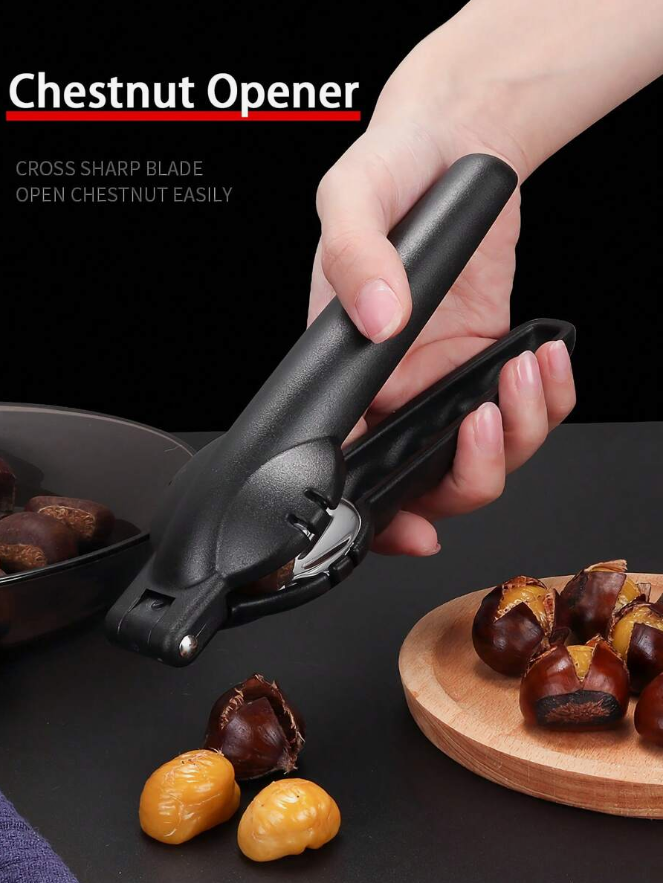 Chestnut Clamp Stainless Steel Chestnut Cutting Tool Pistachio Nut Bottle Opener Macadamia Nut Knife