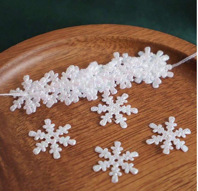 Christmas Snowflake Paper Scraps, Christmas Wedding