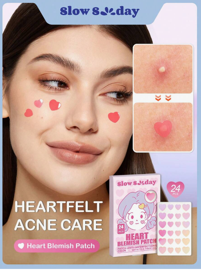 SlowSunday Heart Blemish Patch Pimple Patches For Acne