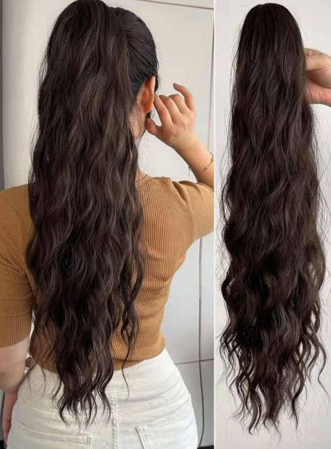 1pc Long Wavy Hair Extension Claw Clip for daily casual outing wear