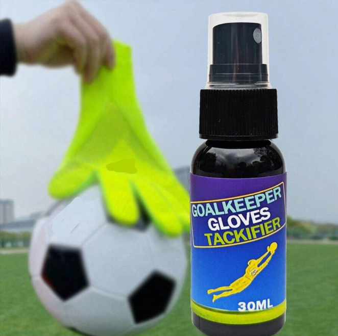 1pc Football Goalkeeper Gloves Anti-Slip Latex Cleaner Spray