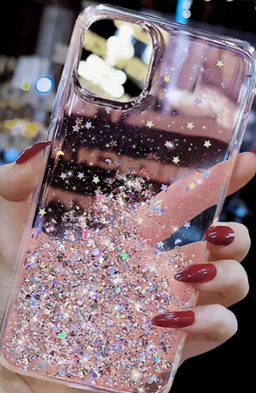 Valentines Sequins Sequin Decor Phone Case Compatible With