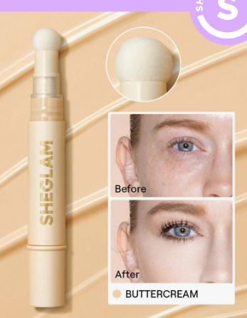 SHEGLAM Complexion Boost Concealer-Buttercream Sponge-Head Applicator