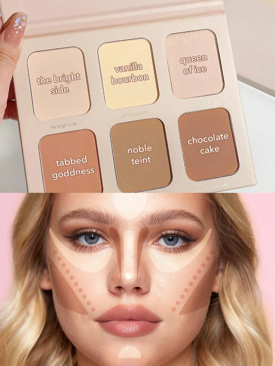 SHEGLAM Stereo Face Six-Nude 6-Color Face Powder set