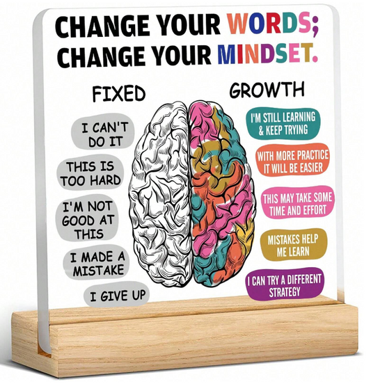 1 Piece Give Your Best Friend Positive Gifts That Encourage Her to Grow with Table Decor, Acrylic Table Cards, Home Desk Signs, and Keepsakes