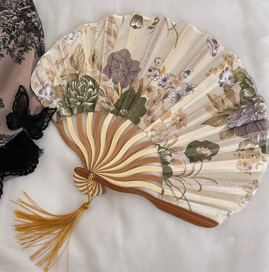 Folding hand fan, wooden handheld folding fans, Chinese style handheld folding dance fan for antique wedding gift, party fan for women, home decoration gift