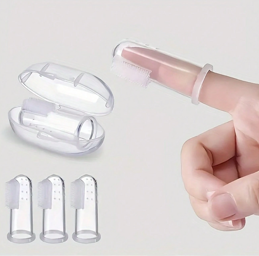 2/3 Soft Silicone Toothbrush - Portable, Gentle Oral Care for Children and Youth, Protects Gums, Available in White/Red/Blue, Toothbrush