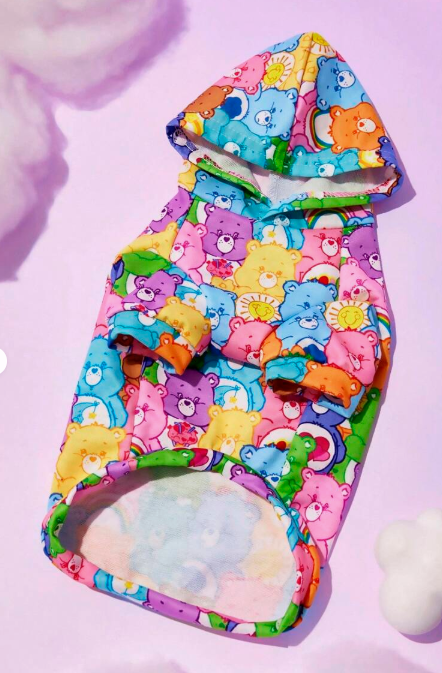 SHEIN X Care Bears 1pc Cute Cartoon Print Pet Hoodie Cat/Dog Clothes XXS-XXXXL X-Small X-Large Cheer Bear Share Bear Love-A-Lot Bear