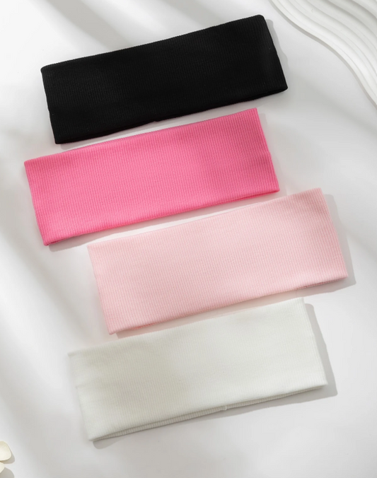 1/3/4 Pieces Solid Color Sports Headbands, Casual Daily Accessories Turban Headband Sports Headband Autumn Winter Hair Accessories for Women for Holiday Outfits