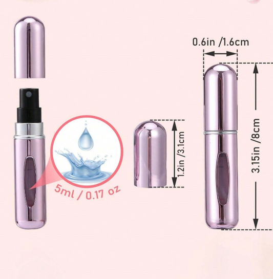 1 Pcs Set 5ML Refillable Perfume Bottles, Refillable Perfume Atomizer, Portable Perfume Spray Dispenser