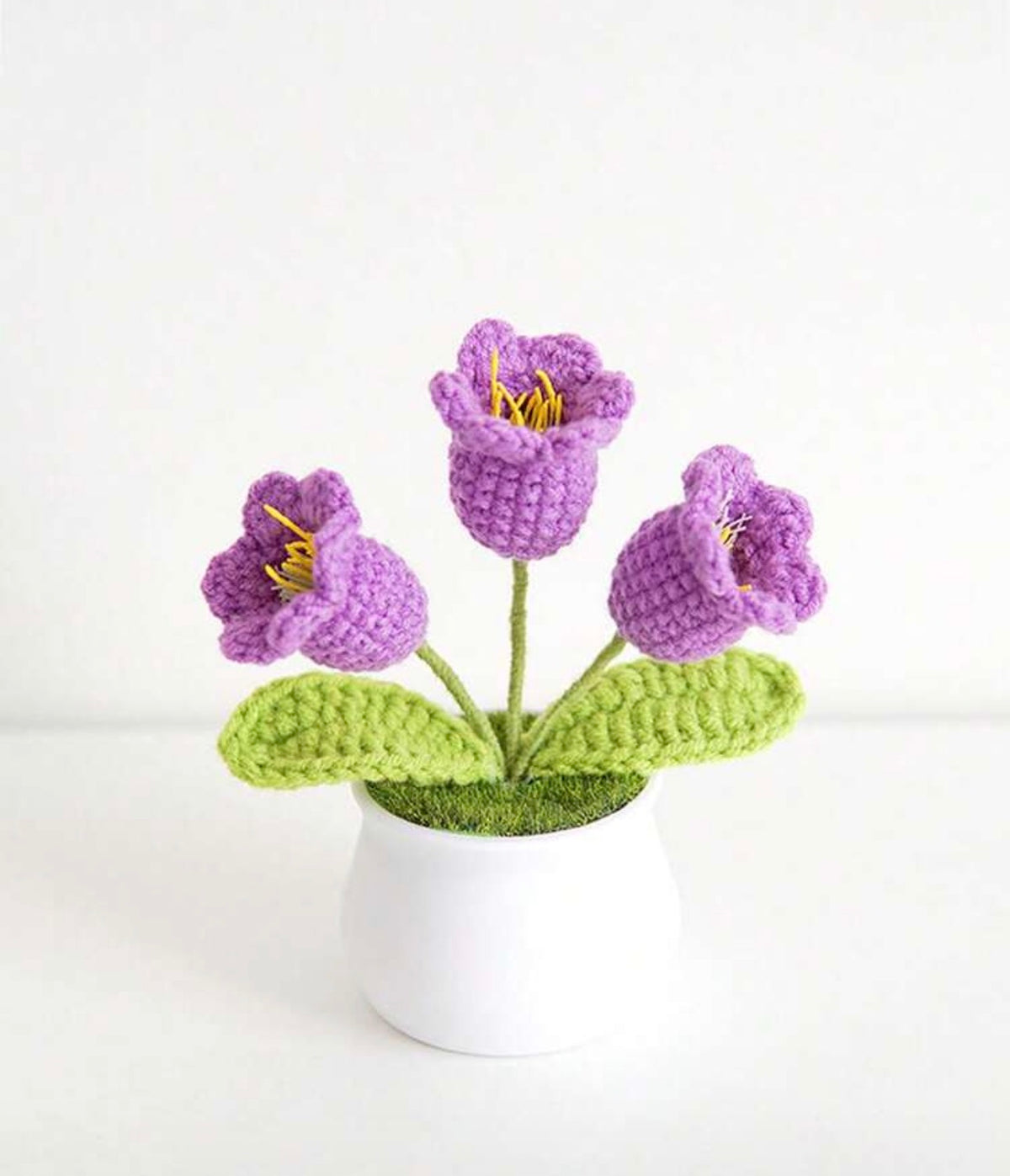1pc Artificial Tulip Sunflower,Crochet Sunflower Pot,Mini Crochet Potted Sunflower,Tulip Potted Crochet Plants,Woolen Flower Potted Plant Decor,Finished Hand Woven Artificial Flowers Eternal Sunflower Pot Decoration