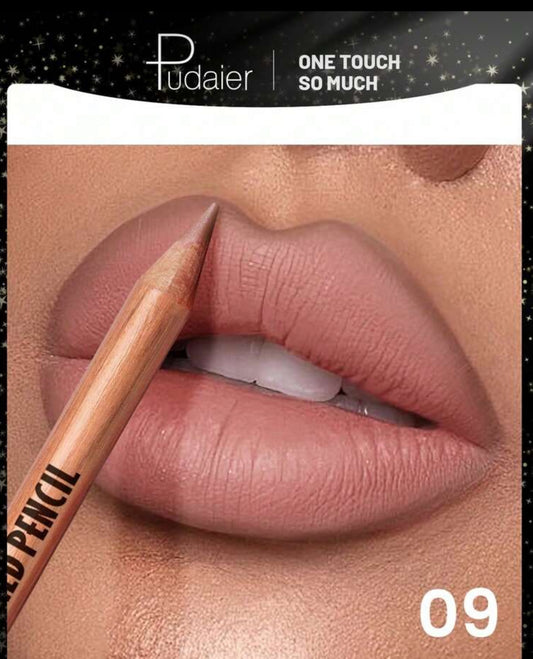 Pudaier Matte Lip Liner - Silky Matte Lip Liner Defines Lip Contour, Creates Perfect Outline - Essential Makeup Tool For Beauty Enthusiasts - Diverse Colors Suitable For Various Makeup Looks - Best Gift For Women