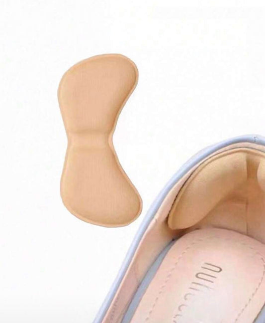 2 Pairs/Sets Solid Color Heel Patches, Wear-Resistant Cushioning Heel Protectors, Adhesive Heel Pads, Modern Non-Woven Fabric Anti-Slip Heel Patches, Suitable For Daily Use