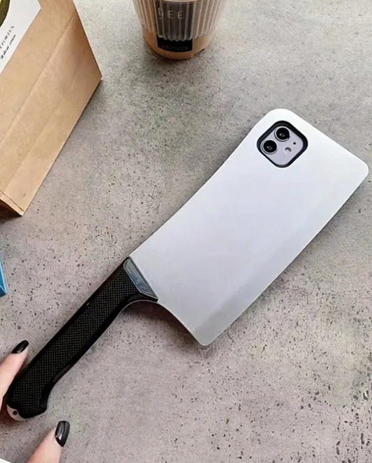 1pc Funny Knife Design Soft TPU Rubber Phone Case Cover Compatible with iPhone
