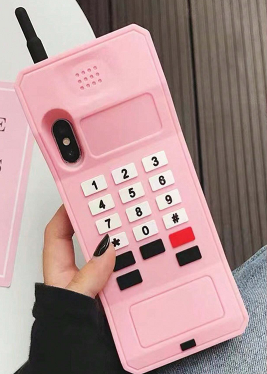 Vintage Style Protective Case Compatible with Apple iPhone 7/8/XR/11/12/13/14/15/16 Pro/Pro Max Retro Brick Phone Series, Soft Silicone Shockproof Cover for Men Women