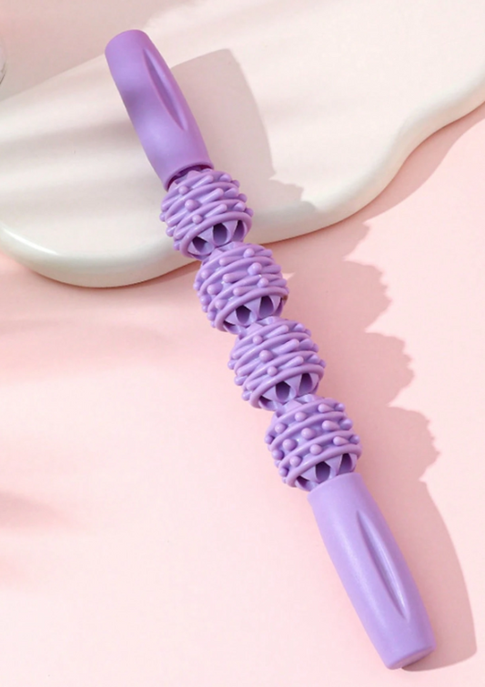 Fascial Muscle Roller - Cellulite Massager - Fascial Roller for Cellulite and Sore Muscles - Neck, Leg, Back, Body Roller for Deep Tissue Massage - 3 Ball Version