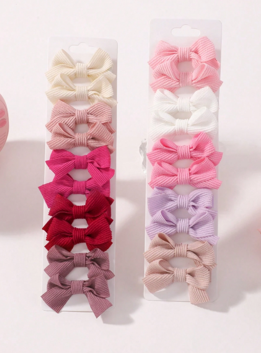 bilicaca 10/20 Pieces Baby Hair Clips with Fully Covered Fabric, Cute and Sweet Baby Hair Accessories that Gently Protect Your Baby's Hair, a Loving Gift for Valentine's Day
