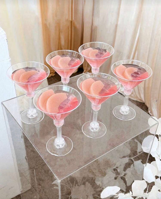 10pcs High-Foot Cold Drink Cup, Red Wine Cup, Cream Cake Cup, Dessert Cup, Suitable For Dessert Baking, Summer Cold Drink, Juice, Vegetable Juice, Wine Cup, Dessert Shop, Bar Party, Birthday Party Cup, Ice Cream Cup, Reusable