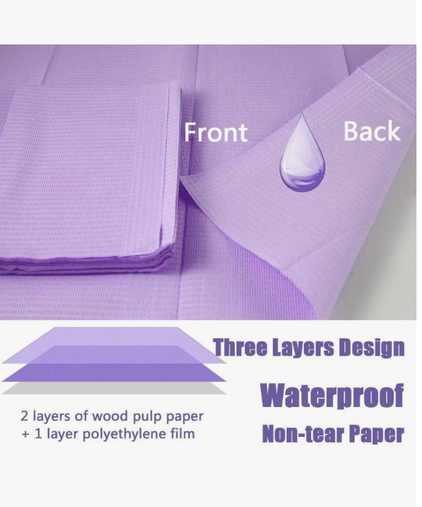 200/125/100/50/20/10 Pieces Pack of 13" X 18" Disposable Manicure Table Mat, 3-Ply Nail Salon Napkins (Suitable for Acrylic Nails), Nail Mat Paper, Waterproof Nail Paper (For Home Nail Salon)