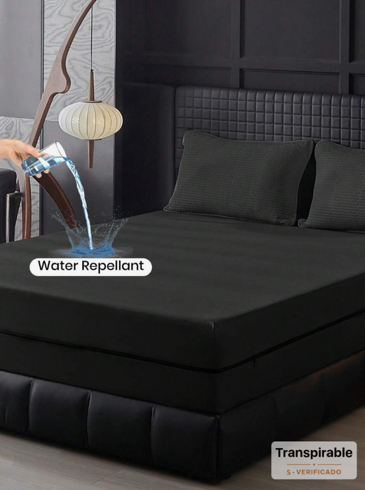 1 Piece Waterproof 6-Sided Zipper Mattress Protector, Fits 9-12 Inch Thick Mattresses for Twin, Full, Queen, King Beds, Breathable and Quiet, Machine Washable, Low Allergen, High Quality Mattress Cover, Ideal Home Gift, Perfect Gift for Special Occasions