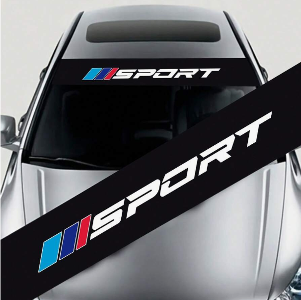 1 Piece Reflective Car Windshield Sticker, Weatherproof, Fashionable, for BMW X Series X1 X3 X5 X6 X4 1 3 5 7 2 4 6